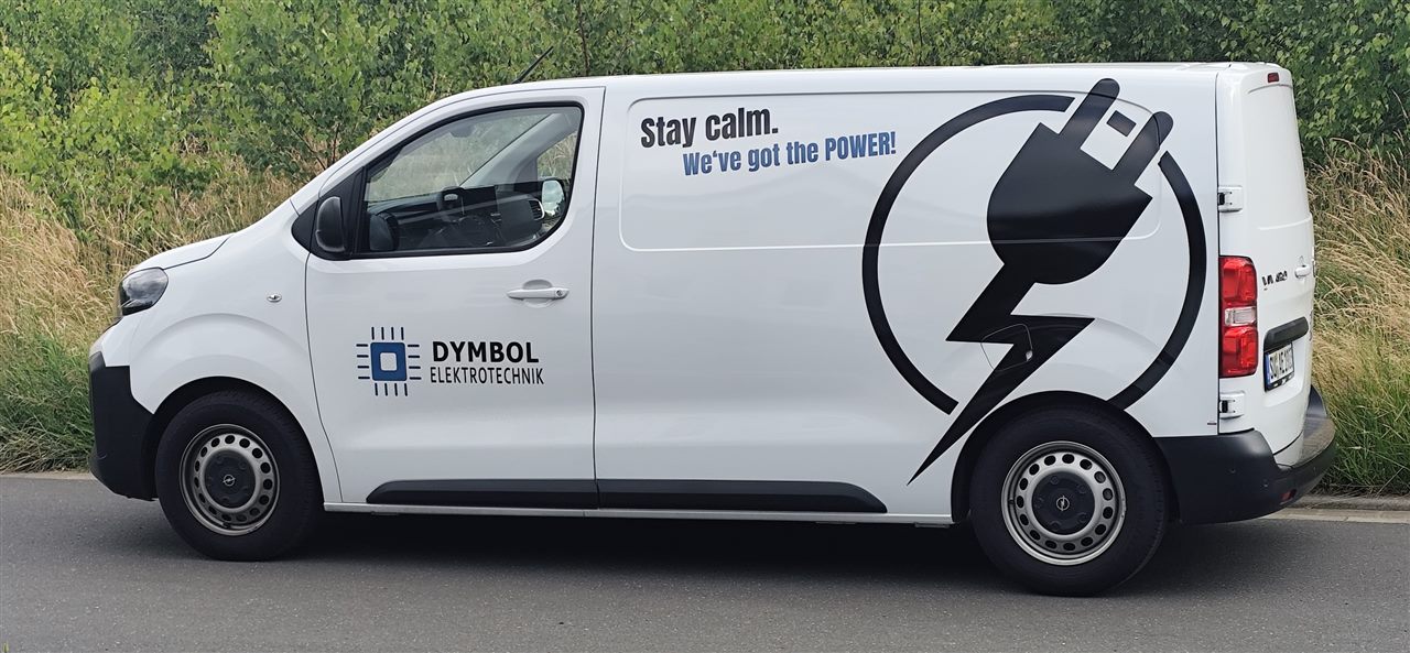 Servicefahrzeug von Dymbol Elektrotechnik – unterwegs in Lohmar, Bonn und dem Rhein-Sieg-Kreis