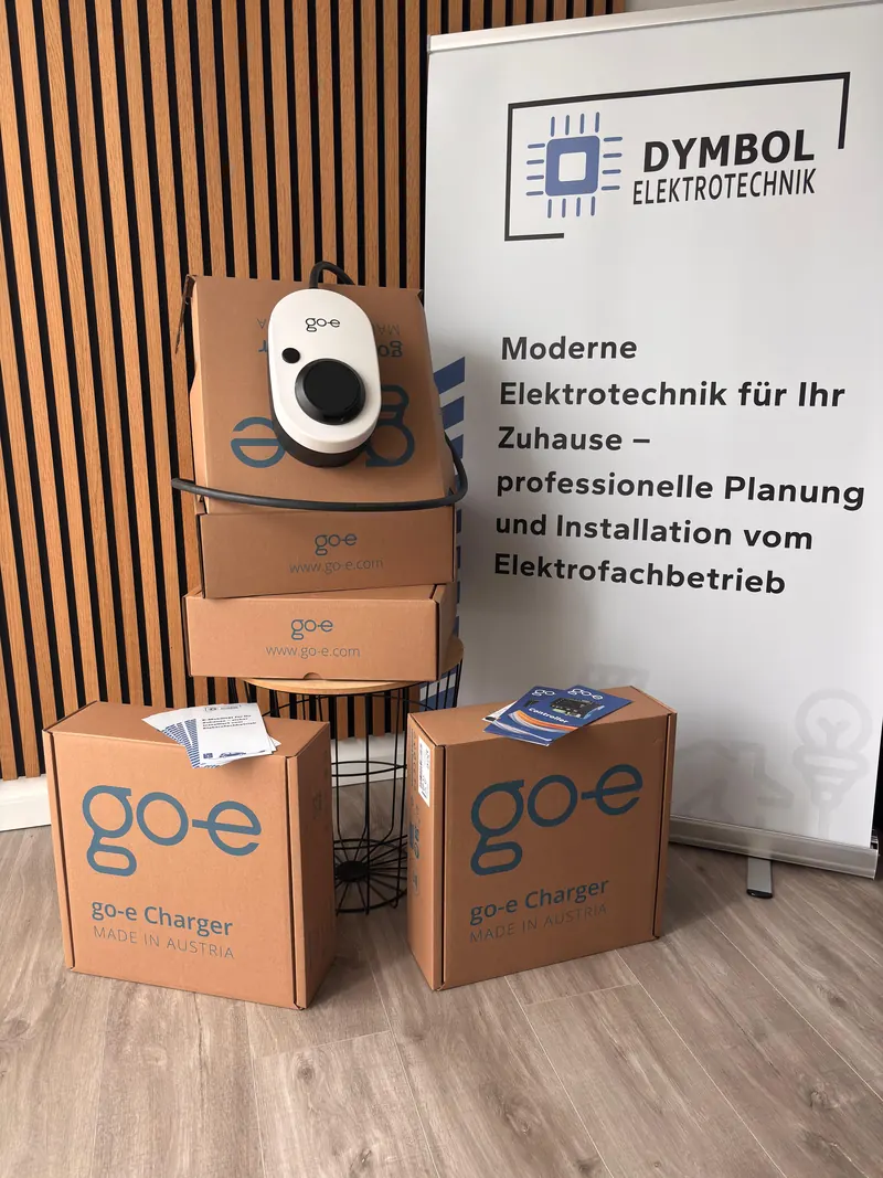 go-e Charger Gemini in der Ausstellung von Dymbol Elektrotechnik